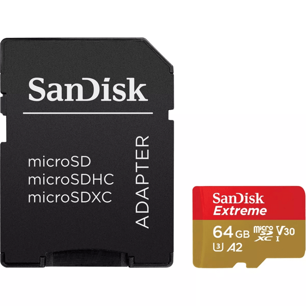 MEMORIA MICRO SD 64G CLASE 10 V30 4K U3 SANDISK