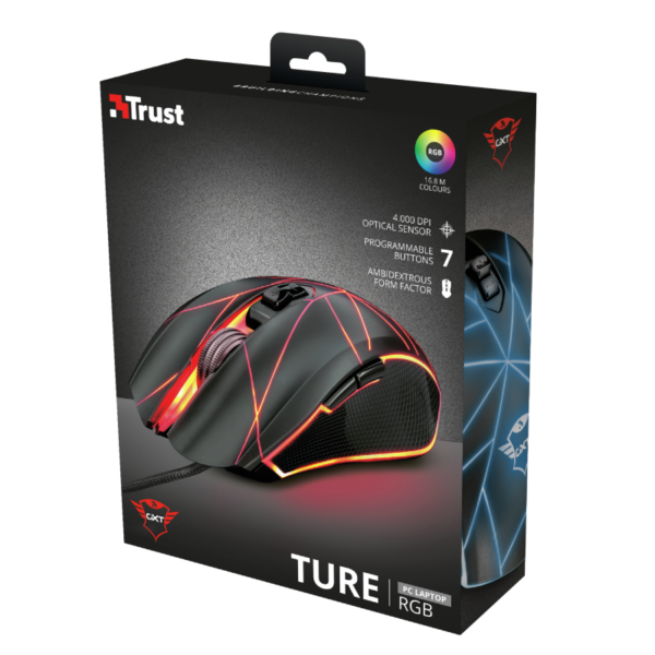 MOUSE GXT 160 TURE RGB TRUST GAMER COD:17028 - Imagen 5