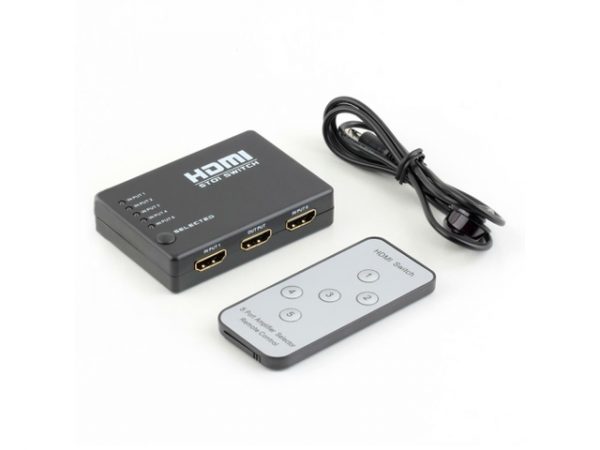 SWITCHE HDMI 5X1 CON CONTROL REMOTO. COD:19430. LULOVA PS-357 - Imagen 4