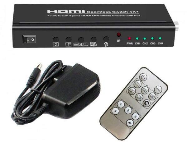 SWITCH HDMI QUAD 4X1. COD: SOLIDVIEW PS-368 - Imagen 4