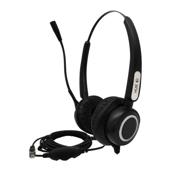 Diadema RJ9 XUE® XR9 Micrófono giratorio y Control volumen. Negra COD:40058 - Imagen 3