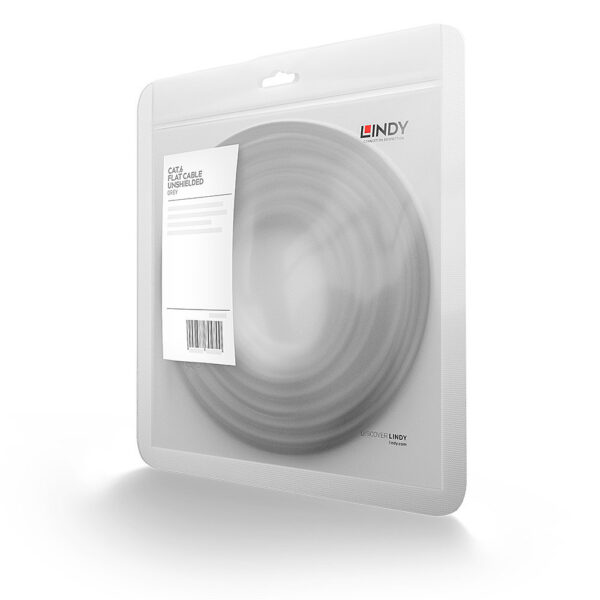 Cable de red plano U / UTP Cat.6 de 2 m, gris Cod: 30860 - Imagen 3