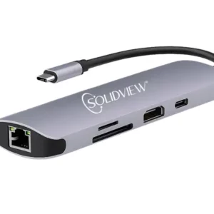 CONVERTIDOR USB C 8 EN 1 HDMI RED USB A USB C PS-1104A SOLIDVIEW COD: 17476