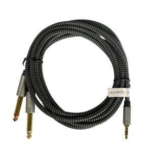 CABLE CONVER STEREO 3.5 A 2 PLUG 6.35 2MT SOLIDVIEW CB-1006 COD: 41496