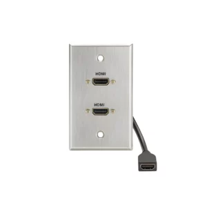 WALLE PLATE X 2 HDMI ALUMINIO MI-411A SOLIDVIEW COD: 20106