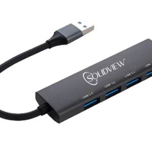 HUB USB 3.0 4 PTOS METALICO SOLIDVIEW PS-494  COD: 11624