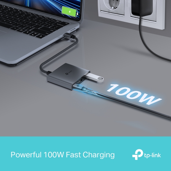 ADAPTADOR USB C 3 EN 1 TPLINK UH3020C HDMI - USB A - USB C 100W COD: 10100 - Imagen 6