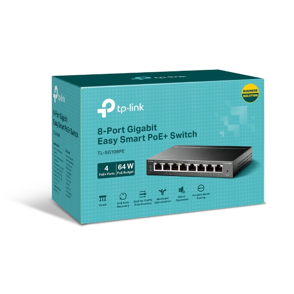 SWITCH TPLINK 8 PTOS SMART CON 4 PTOS POE 64W GIGA COD: 14783 - Imagen 4