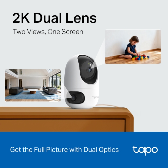 CAMARA TPLINK TAPO C245D DOBLE LENTE USO INTERIOR COD: 19013 - Imagen 4