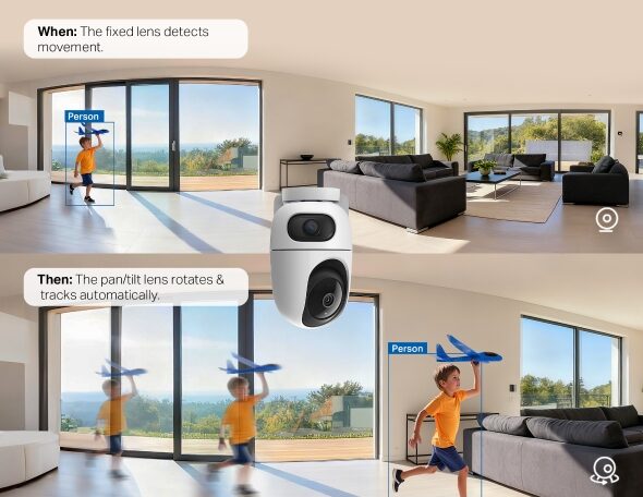 CAMARA TPLINK TAPO C245D DOBLE LENTE USO INTERIOR COD: 19013 - Imagen 7