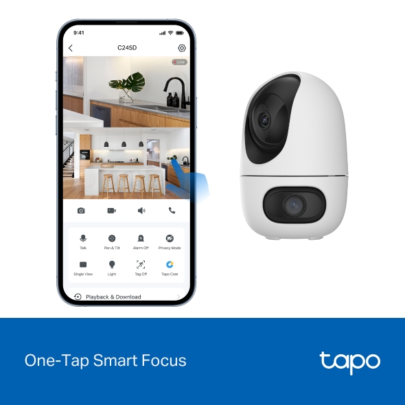 CAMARA TPLINK TAPO C245D DOBLE LENTE USO INTERIOR COD: 19013 - Imagen 8