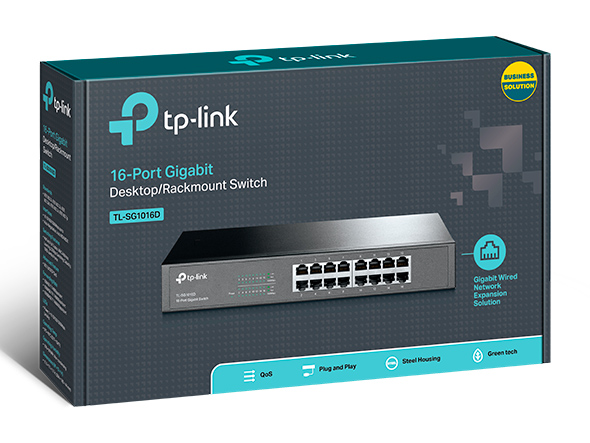 SWITCH TPLINK 16PTOS 10/100/1000 TL-SG1016D COD: 20456 - Imagen 4