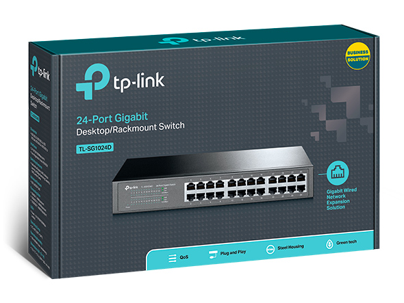SWITCH TPLINK 24P 10/100/1000 SG1024D COD: 20481 - Imagen 4